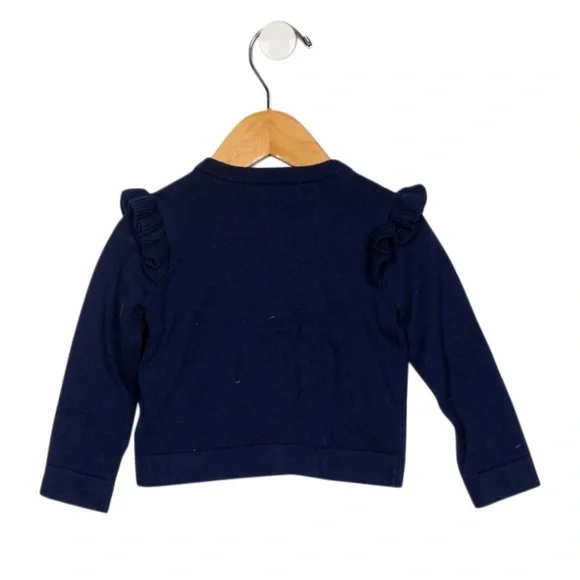 Kate Spade New York Girls Ruffle Cardigan - Picture 2 of 4
